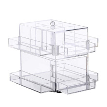 Countertop Rotating Drawer Dividers Nail Polish Display Rack Acrylic Makeup Organizer